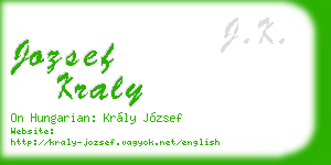 jozsef kraly business card