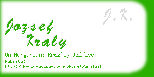 jozsef kraly business card